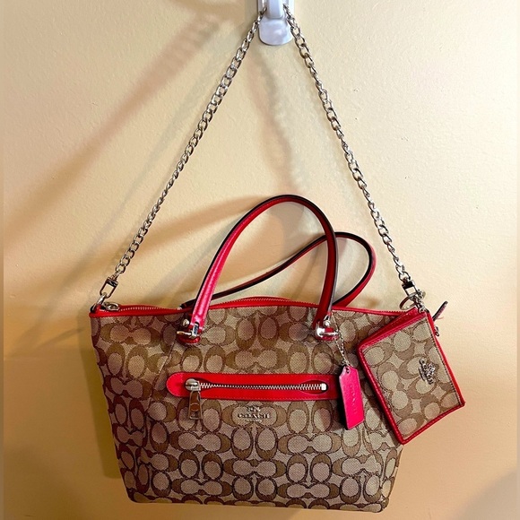 Coach Bags Coach Prairie Signature Satchel Setred Poshmark